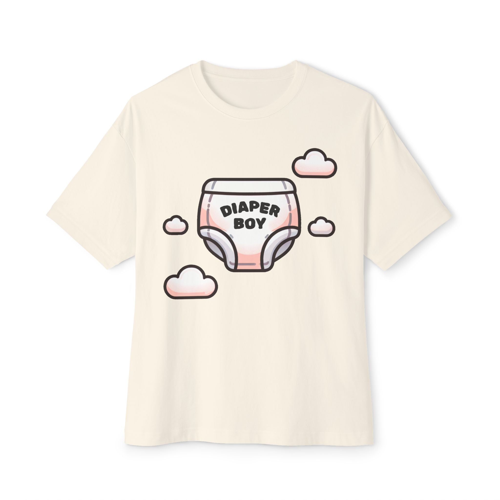 Diaper Boy Oversized Boxy Tee - Comfortable Unisex T-Shirt