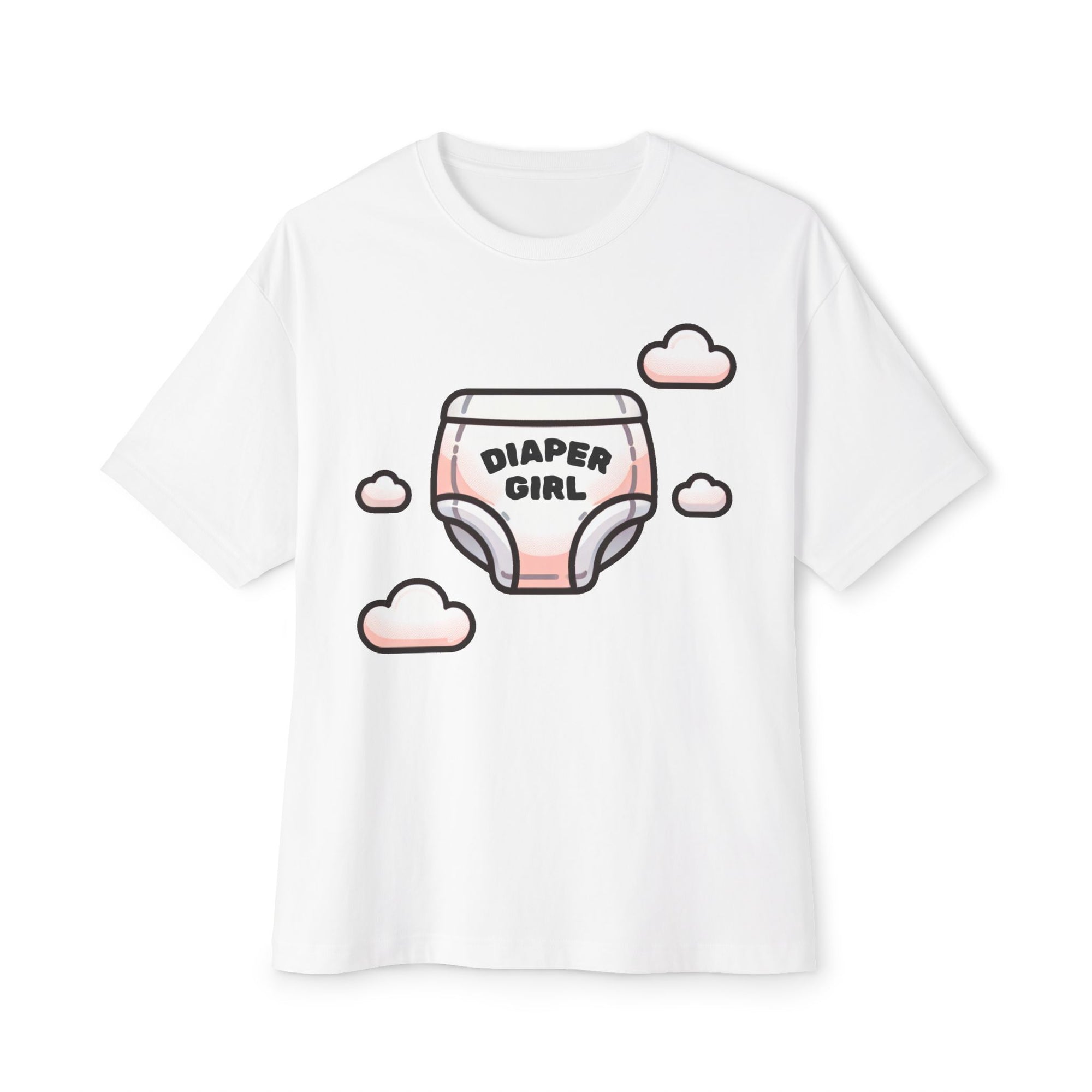 Diaper Girl Oversized Boxy Tee - Comfortable Unisex T-Shirt