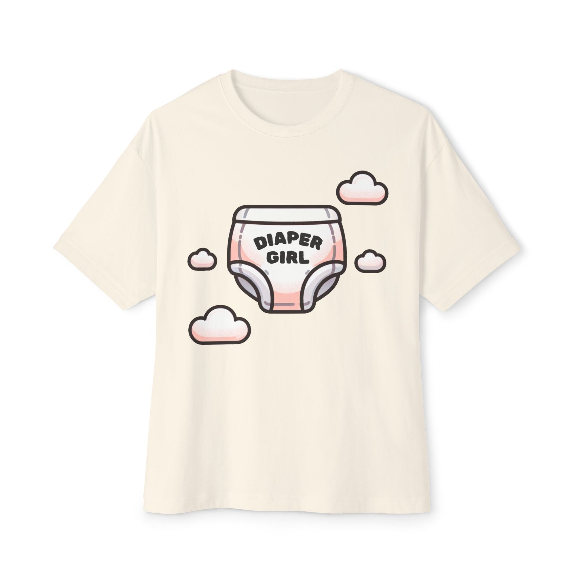 Diaper Girl Oversized Boxy Tee - Comfortable Unisex T-Shirt