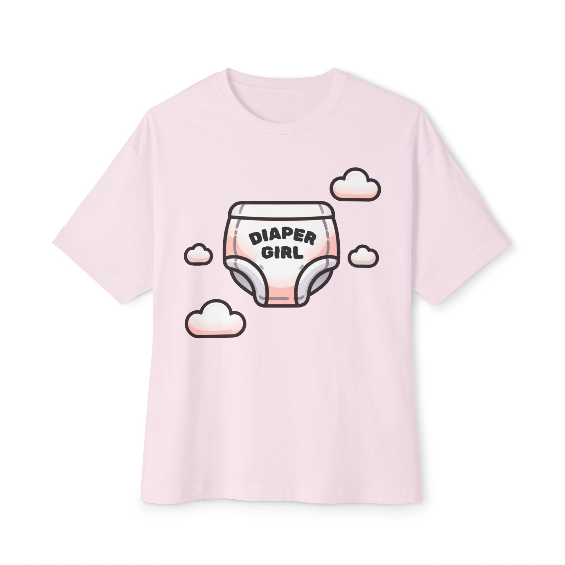 Diaper Girl Oversized Boxy Tee - Comfortable Unisex T-Shirt