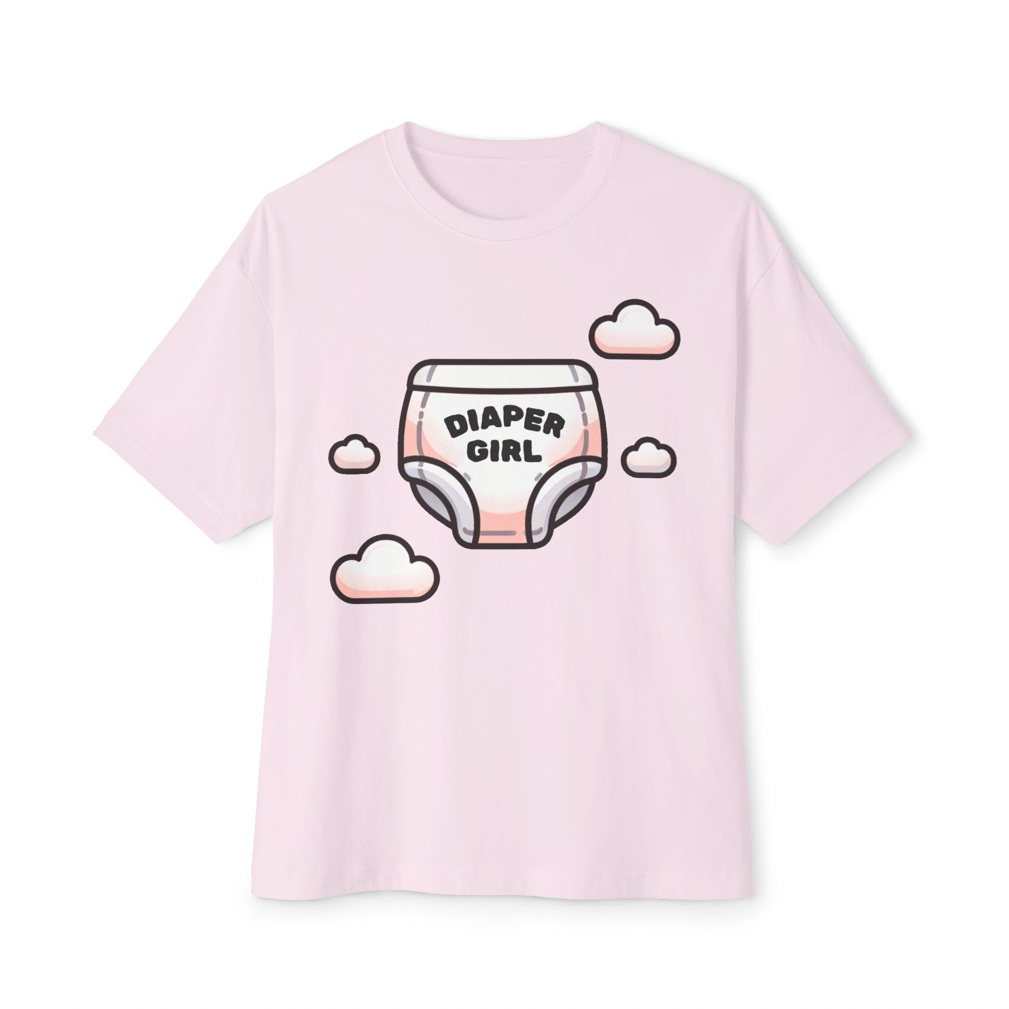Diaper Girl Oversized Boxy Tee - Comfortable Unisex T-Shirt