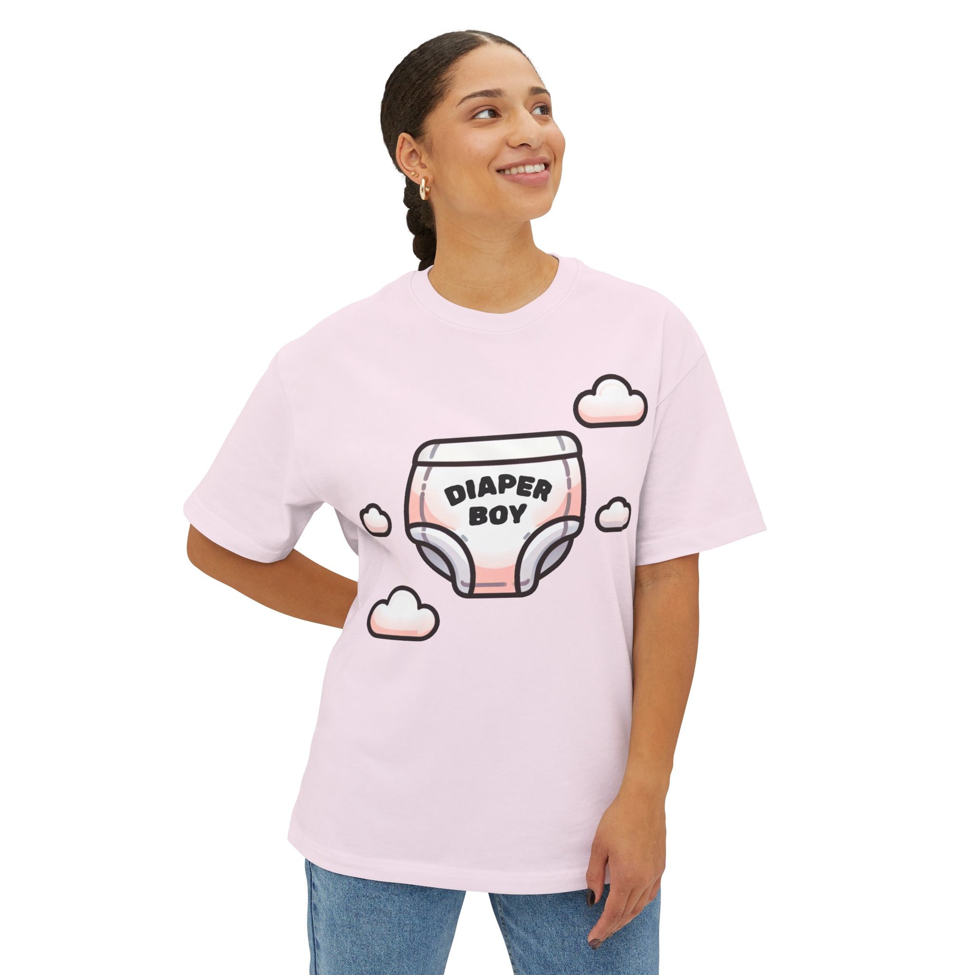 Diaper Boy Oversized Boxy Tee - Comfortable Unisex T-Shirt